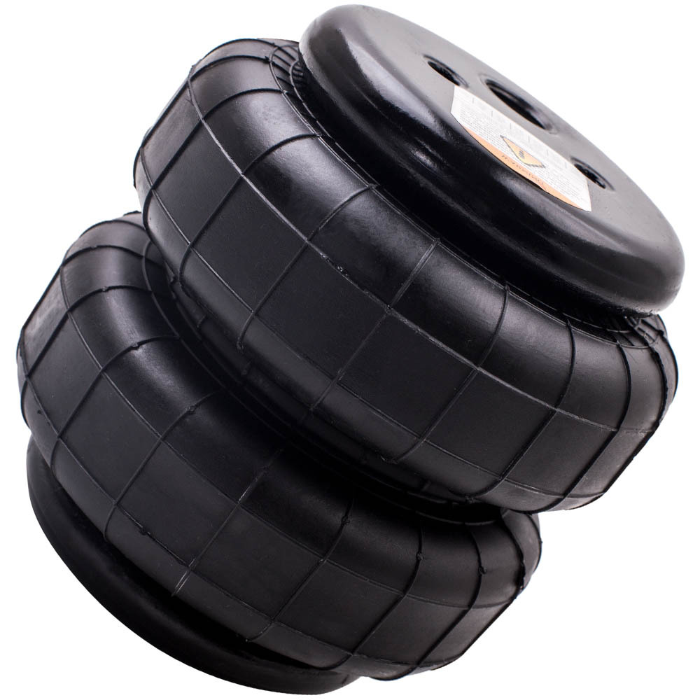 2x Universal Air Spring Bag Heavy Duty Standard 2500 lb 1/2inch npt Single Port